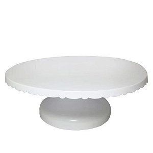 TABULEIRO COM PÉ 25CM BRANCO - 01 UNIDADE - LSC TOYS