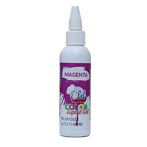 CORANTE COLOR LIQUID GEL - MAGENTA - CONTÉM 25G - ICEBERG CHEF