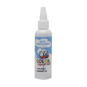 CORANTE COLOR LIQUID GEL - AZUL CONGELANTE - CONTÉM 60G - ICEBERG CHEF