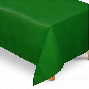 TOALHA DE MESA DE TNT VERDE BANDEIRA TAM 2,00 X 1,40M - CONTÉM 01 UNIDADE - SUPPER