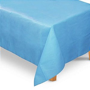 TOALHA DE MESA DE TNT AZUL CLARO TAM 2,00 X 1,40M - CONTÉM 01 UNIDADE - SUPPER