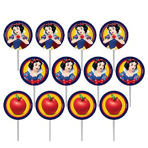 PALITOS DECORATIVO FESTA BRANCA DE NEVE - CONTÉM 12 UNIDADES - PIFFER -  Loja do Abençoado Festas Artigos para festas e Decoração de Aniversário com  os melhores preços e condições ! Compra 100% Segura