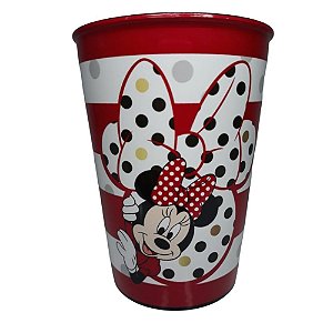 COPO DE PLÁSTICO MINNIE VERMELHO 320ML - 1 UNIDADE - REF 8251- PLASÚTIL