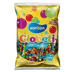 CONFETES DE CHOCOLATE COLORIDAS - CONTÉM 300G - HORIZON