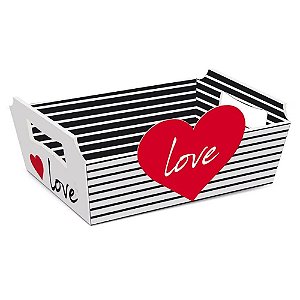 CESTA ¨ LOVE ¨ DIA DAS MÃES TAM MG 27X18,5X9,5 - 1 UNIDADE - CROMUS