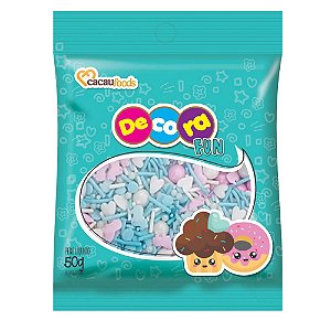 CONFEITO SWEET BLUE - 50G - DECORA FUN - CACAU FOODS