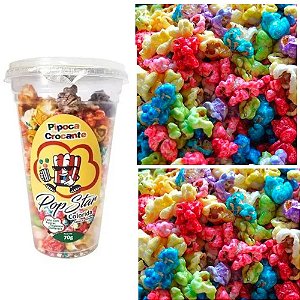 PIPOCA CROCANTE CARAMELIZADA COLORIDA FESTA JUNINA - 70G - POP STAR