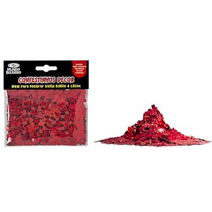 CONFETES PARA BALÃO QUADRADO VERMELHO - 25 G - MUNDO BIZARRO