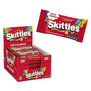 CAIXA DE SACHÊS DE BALA  MASTIGÁVEL SKITTLES - 14 UNIDADES - SKITTLES