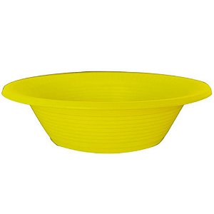 PRATO FUNDO AMARELO 15CM DESCARTÁVEL - 10 UNIDADES - BELLO FESTAS