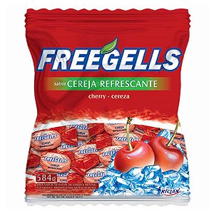 BALA FREEGELLS SABOR CEREJA REFRESCANTE 584G - RICLAN