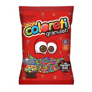 COLORETI GRANULETI CHOCOLATE COLORIDO 250G - JAZAM