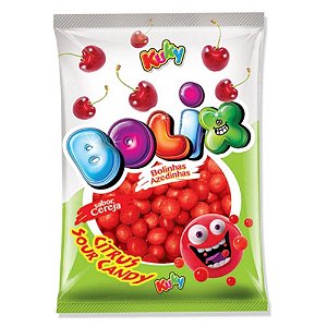 BALA DE GOMA BOLIX AZEDINHA SABOR CEREJA 70G - KUKY