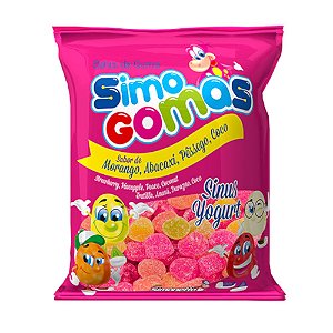 BALA DE GOMA SIMO GOMA YOGURT  - 500G - SIMONETTO