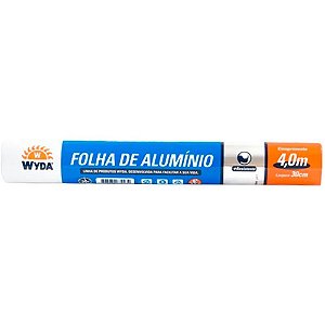 FOLHA DE ALUMÍNIO 4M 30CM - 1 UNIDADE - WYDA