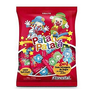 PIRULITO TATUAGEM DE LINGUA TUTTI FRUTTI PATATTI PATATÁ 500G - FLORESTAL