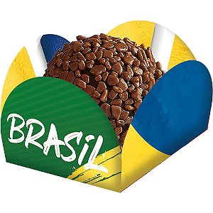 PORTA FORMINHA BRASIL COPA 40 UNIDADES PROMOÇÃO LOJA DO ABENÇOADO