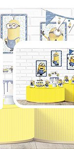 KIT DECORATIVO SÓ UM BOLINHO FESTA MINIONS - FESTCOLOR