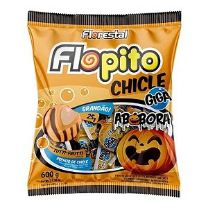 PIRULITO HALLOWEEN ABÓBORA FLOPITO CHICLE GIGA 600GR - FLORESTAL