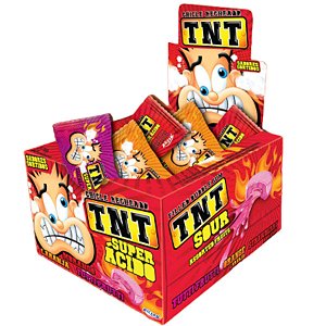 CHICLETE HALLOWEN ÁCIDO TNT RECHEADO 40 UNIDADES PROMOÇÃO