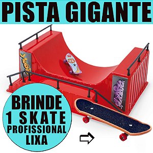 PISTA DE SKATE DEDO PROFISSIONAL RAMPA E CORRIMÃO COMPLETA - Loja