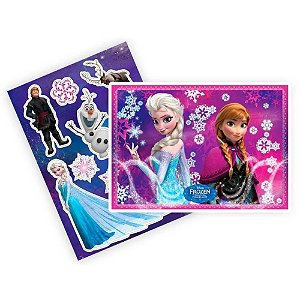 KIT DECORATIVO COM APLIQUES FESTA FROZEN - 08 UNIDADES - REGINA