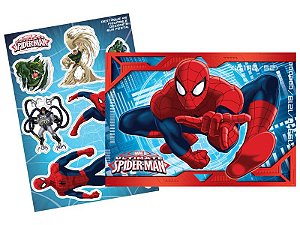 KIT DECORATIVO COM APLIQUES FESTA HOMEM ARANHA - 7 UNIDADES - REGINA FESTAS