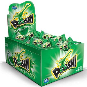 CHICLETE POOSH SABOR  HORTELÃ - COM APROX. 40 UNIDADES - ARCOR