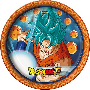 PRATO FESTA DRAGON BALL 18CM - 8 UNIDADES - FESTCOLOR