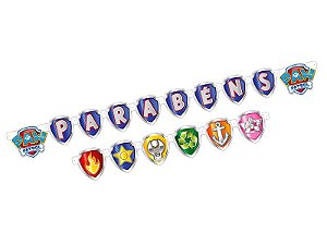 FAIXA PARABÉNS FESTA PATRULHA CANINA - 01 UNIDADE - REGINA