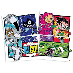 Painel Festa Retangular Teen Titans Ravena