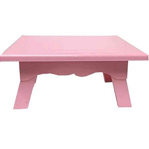 MINI MESA PARA DOCES - ROSA BEBÊ - 19X13,5CM - CONTÉM 01 UNIDADE - SL PAREJA