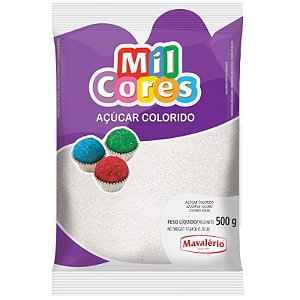 AÇÚCAR CRISTAL BRANCO  - COM 500G - MIL CORES MAVALÉRIO