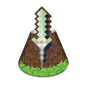 TOPO DE BOLO FESTA MINECRAFT - MINI PIXELS - 05 PEÇAS - JUNCO