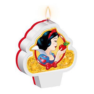 VELA DE ANIVERSÁRIO BRANCA DE NEVE CLÁSSICA - REGINA FESTAS