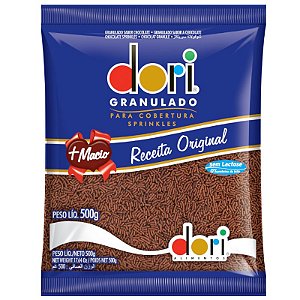 GRANULADO DORI CHOCOLATE COM 500G  - DORI