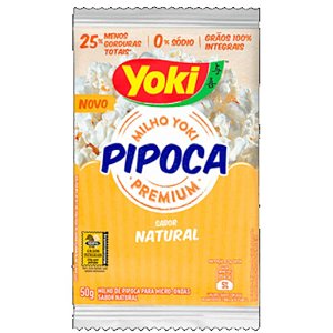 PIPOCA PARA MICRO-ONDAS NATURAL ZERO SÓDIO - 50 G - YOKI