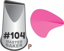 BICO DE CONFEITAR INOX PÉTALA #104 TAM P COD 2225 UN MASTER BAKER