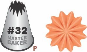 BICO DE CONFEITAR INOX PITANGA ABERTA #32 TAM P COD 2236 UN MASTER BAKER