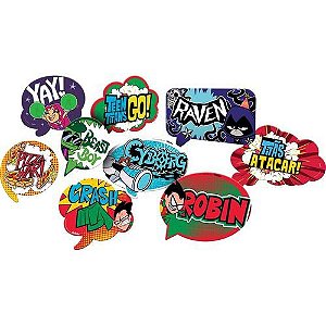 Painel Festa Retangular Teen Titans Ravena