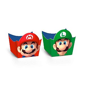 PORTA FORMINHA PARA DOCES SUPER MARIO BROS 24 UNIDADES - CROMUS