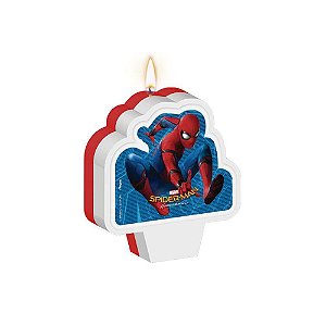 VELA DE ANIVERSÁRIO HOMEM-ARANHA DE VOLTA AO LAR - REGINA FESTAS