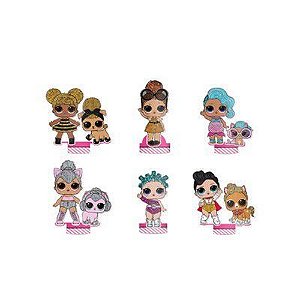 DECORAÇÃO DE MESA FESTA LOL SURPRISE - 06 UNIDADES - REGINA FESTAS