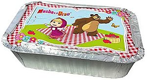 KIT MARMITINHA FESTA MASHA E O URSO - 08 UNIDADES - REGINA FESTAS
