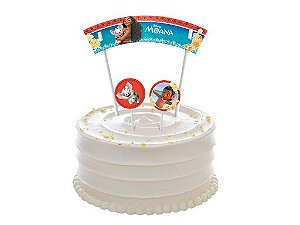 ENFEITE TOPPER PARA BOLO FESTA MOANA - REGINA FESTAS