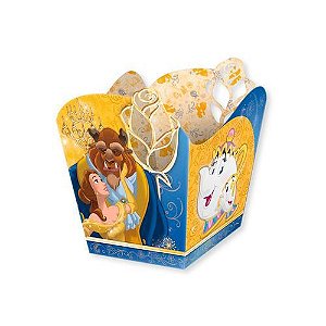 CACHEPOT PARA DOCES E SALGADOS FESTA BELA E A FERA 08 UNIDADES - REGINA FESTAS