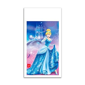 SACOLA PLÁSTICA PARA LEMBRANCINHA CINDERELA LUZ 08 UNIDADES - REGINA FESTAS