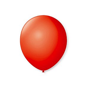 BALÃO DE FESTA LATEX 7'' 18CM - VERMELHO QUENTE - 50 UNIDADES - SÃO ROQUE