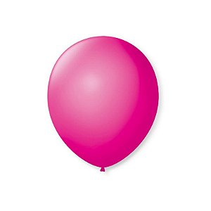 BALÃO DE FESTA LATEX 7'' 18CM - ROSA SHOCK - 50 UNIDADES - SÃO ROQUE