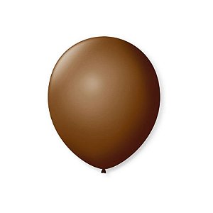 BALÃO DE FESTA LATEX 7'' 18CM - CAFÉ BRASIL - 50 UNIDADES - SÃO ROQUE